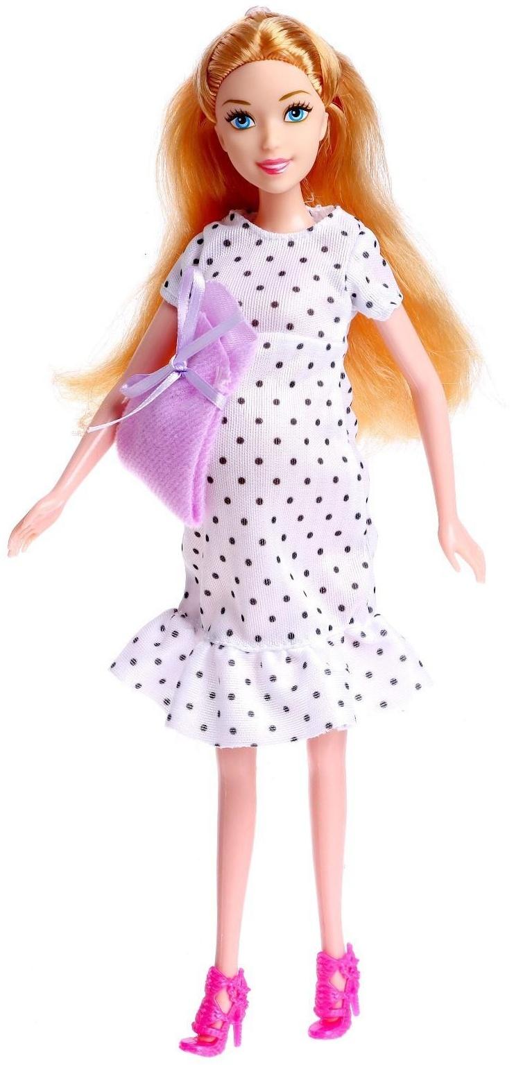 Кукла-модель «Юля» беременная с аксессуарами, МИКС