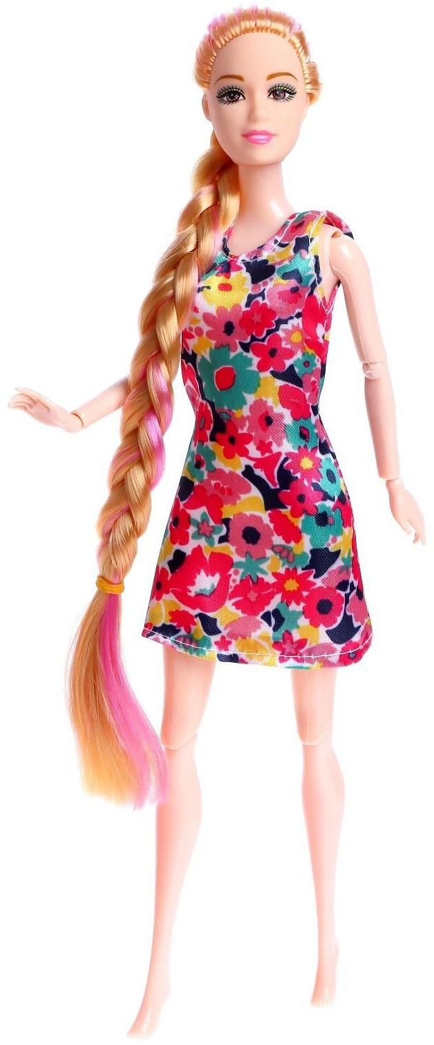 Кукла-модель шарнирная «Мира» в платье, МИКС