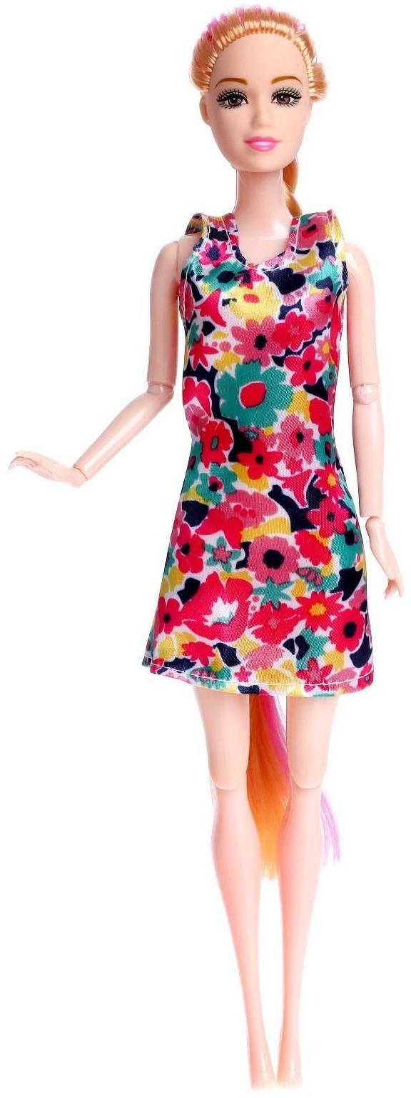 Кукла-модель шарнирная «Мира» в платье, МИКС