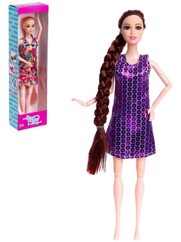 Кукла-модель шарнирная «Мира» в платье, МИКС
