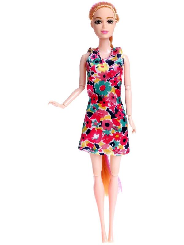 Кукла-модель шарнирная «Мира» в платье, МИКС