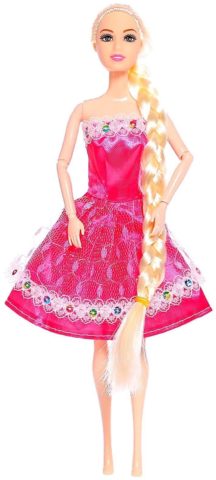 Кукла-модель шарнирная «Алена» в платье, МИКС