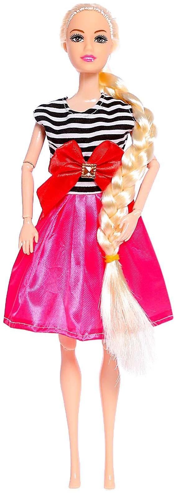 Кукла-модель шарнирная «Алена» в платье, МИКС