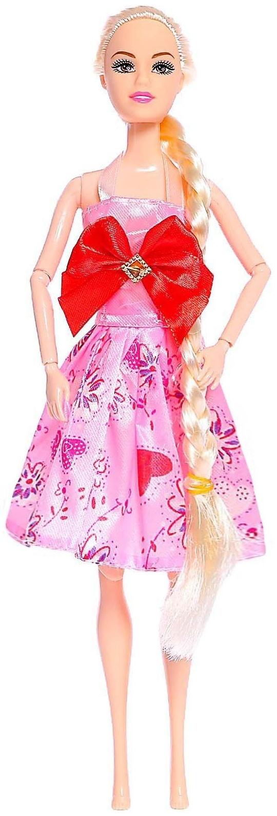 Кукла-модель шарнирная «Алена» в платье, МИКС