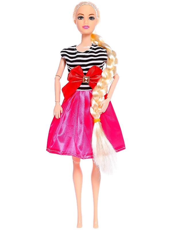 Кукла-модель шарнирная «Алена» в платье, МИКС