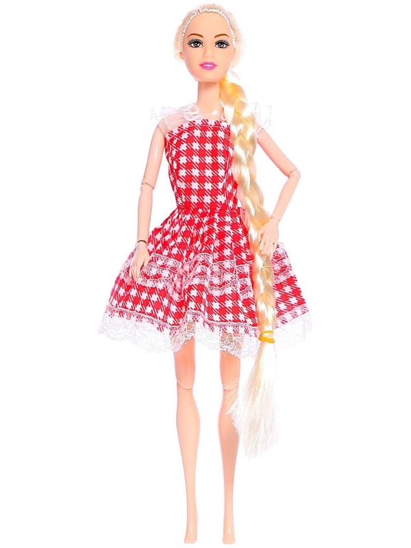 Кукла-модель шарнирная «Алена» в платье, МИКС