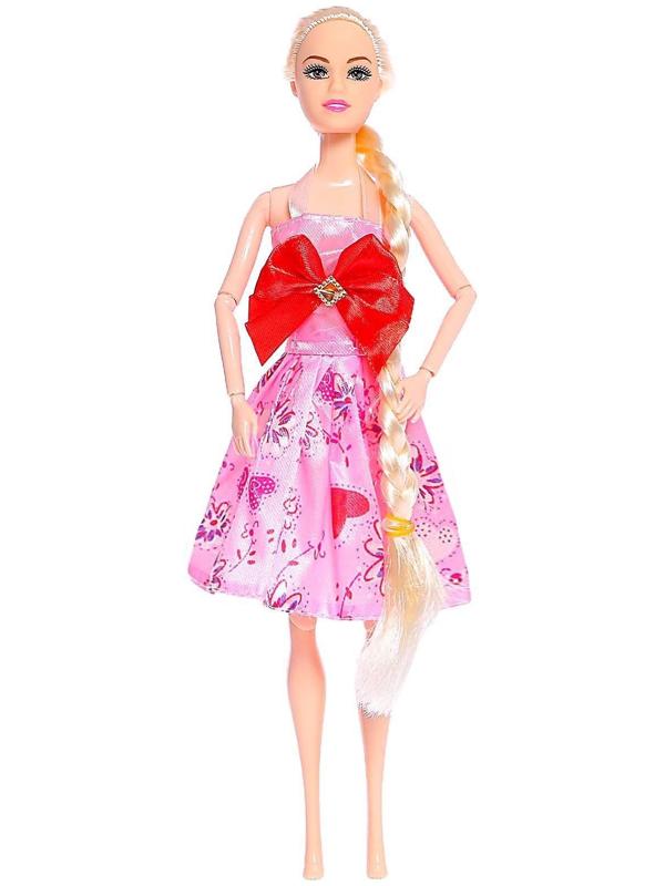 Кукла-модель шарнирная «Алена» в платье, МИКС