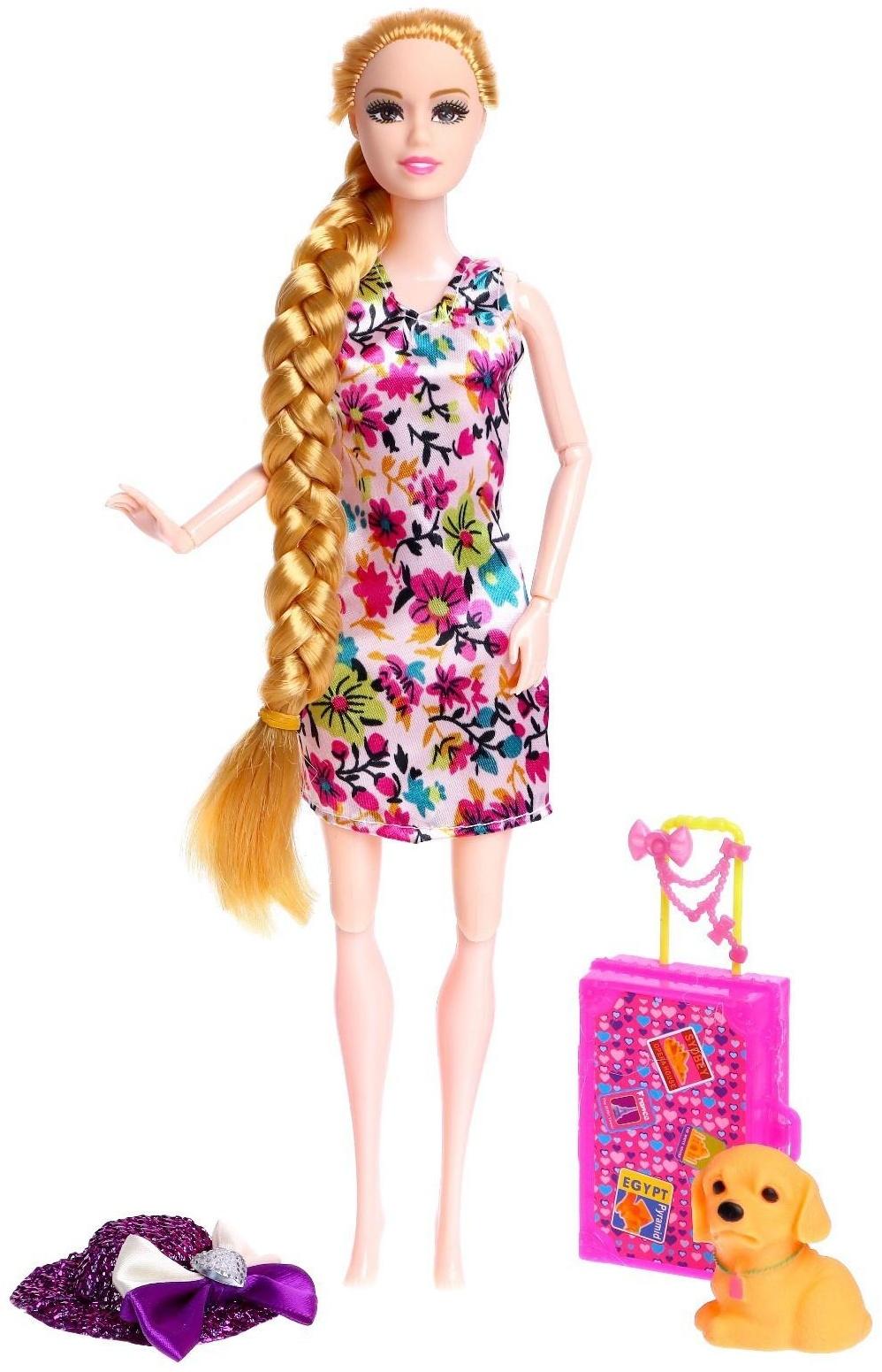 Кукла-модель шарнирная «Даша» в платье, с аксессуарами, МИКС