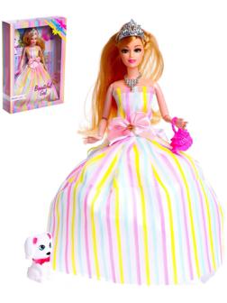 Кукла-модель шарнирная «Лиза» в платье, с аксессуарами, МИКС