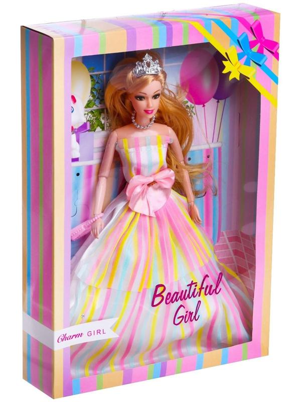 Кукла-модель шарнирная «Лиза» в платье, с аксессуарами, МИКС