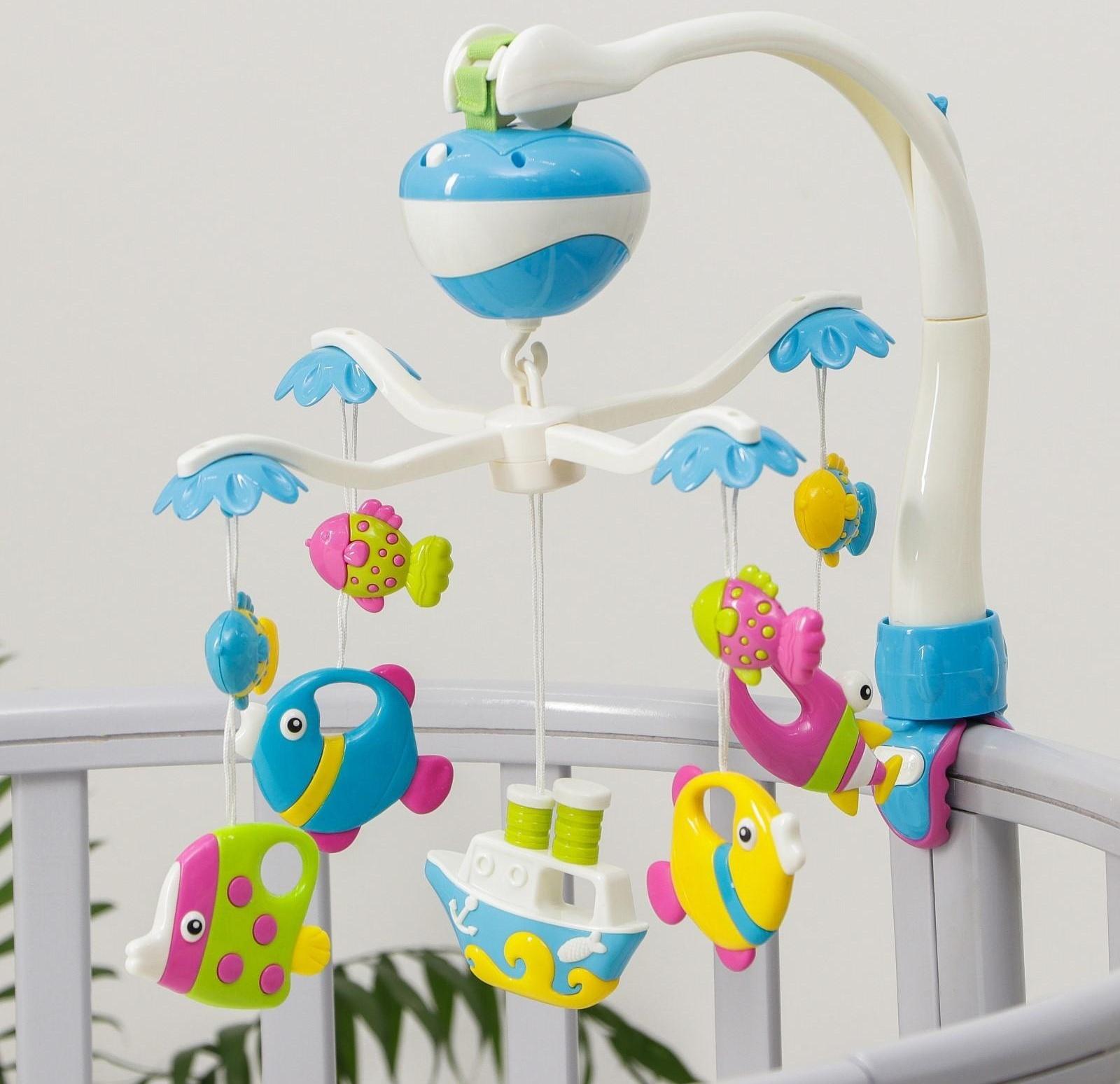 Мобиль музыкальный «Кораблик», на батарейках, виды МИКС