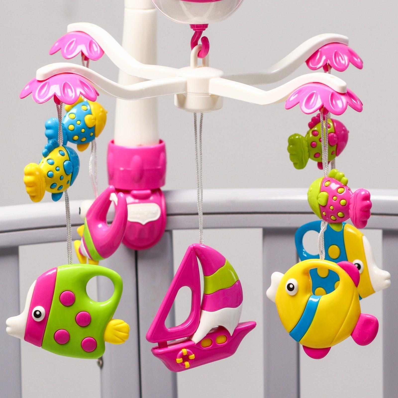 Мобиль музыкальный «Кораблик», на батарейках, виды МИКС