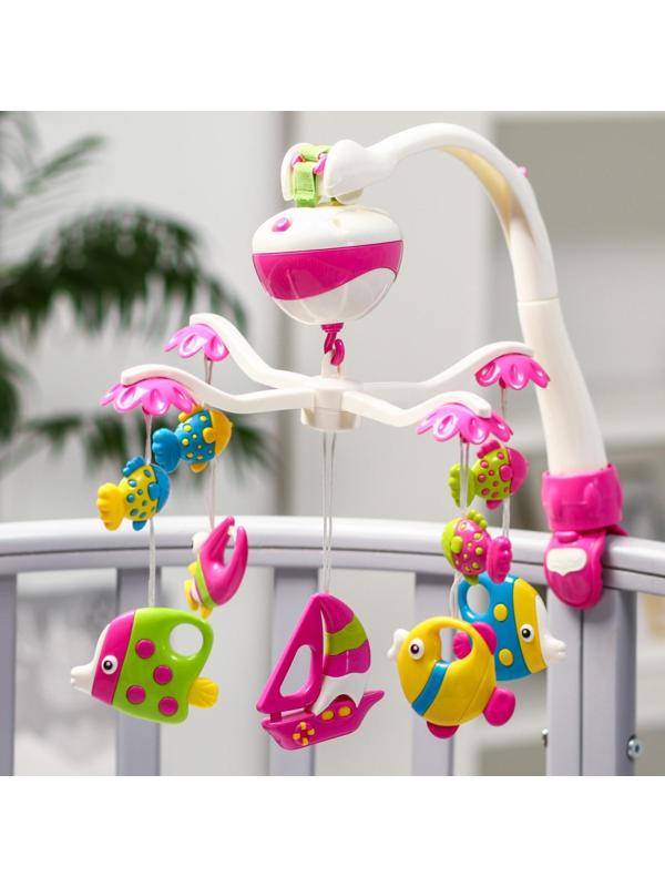 Мобиль музыкальный «Кораблик», на батарейках, виды МИКС