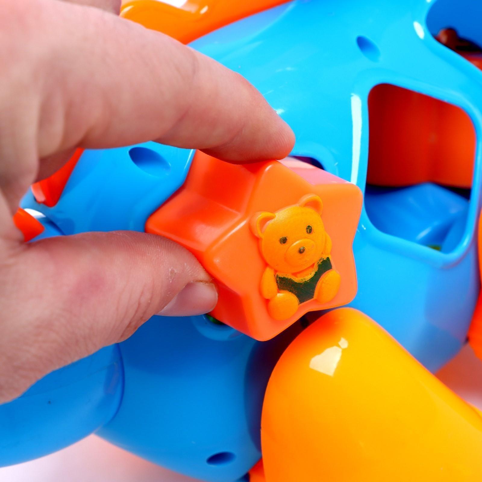 Каталка на верёвочке «Динозаврик», с сортером