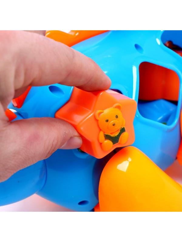 Каталка на верёвочке «Динозаврик», с сортером