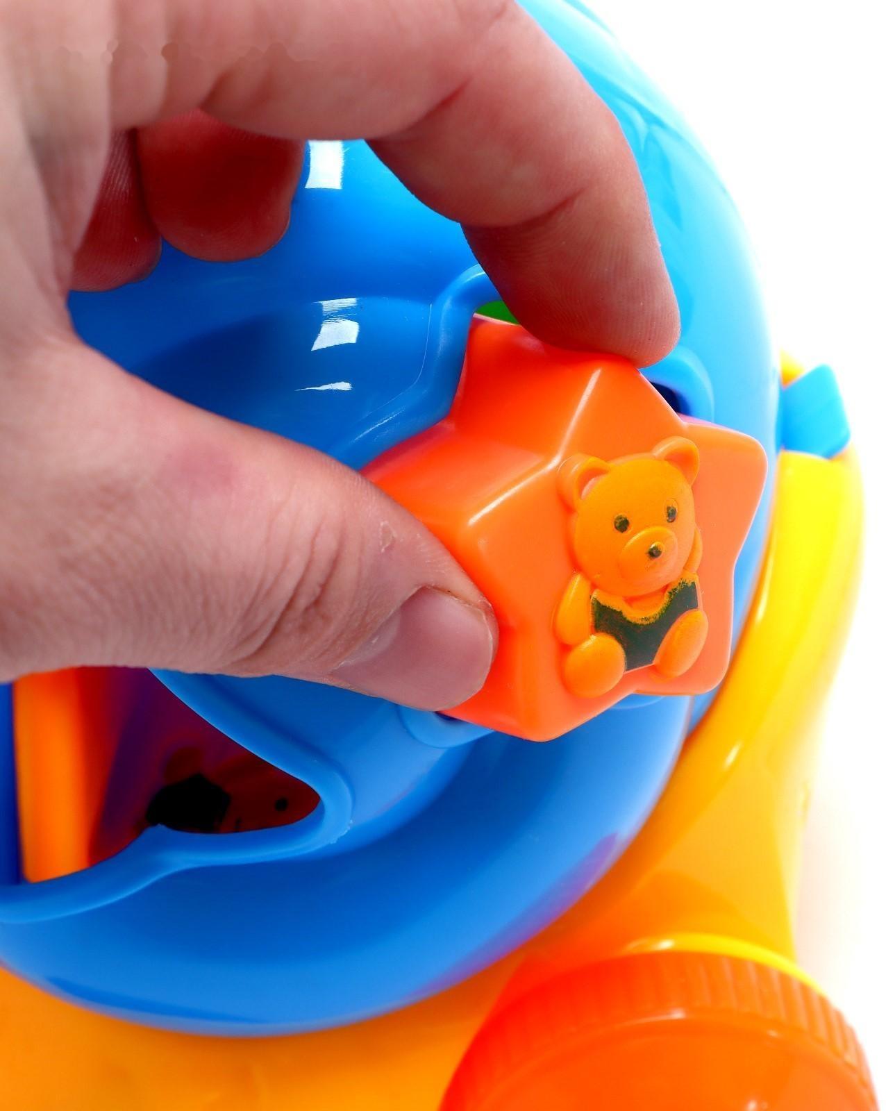 Каталка на верёвочке «Улитка», с сортером