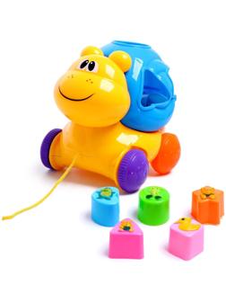 Каталка на верёвочке «Улитка», с сортером