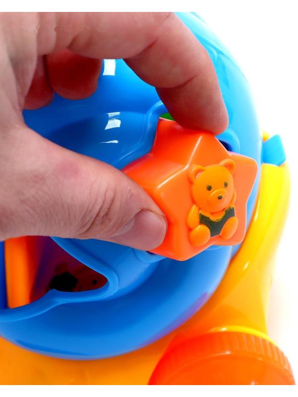 Каталка на верёвочке «Улитка», с сортером