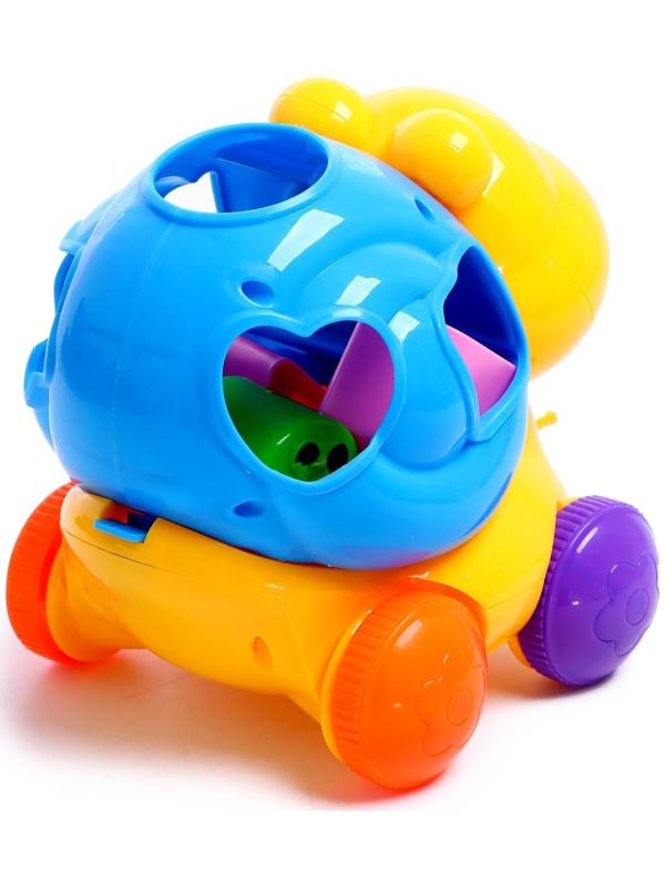 Каталка на верёвочке «Улитка», с сортером