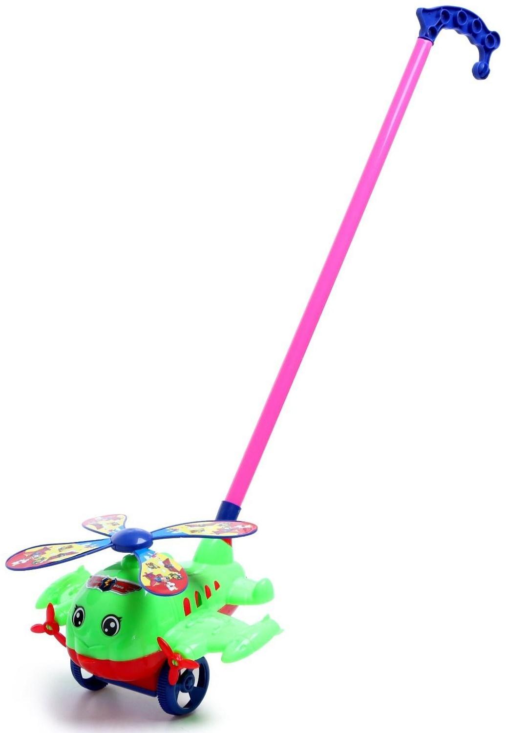 Каталка на палочке «Вертолёт», цвета МИКС