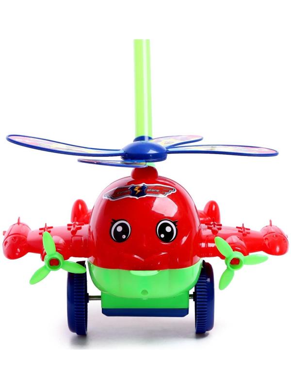 Каталка на палочке «Вертолёт», цвета МИКС