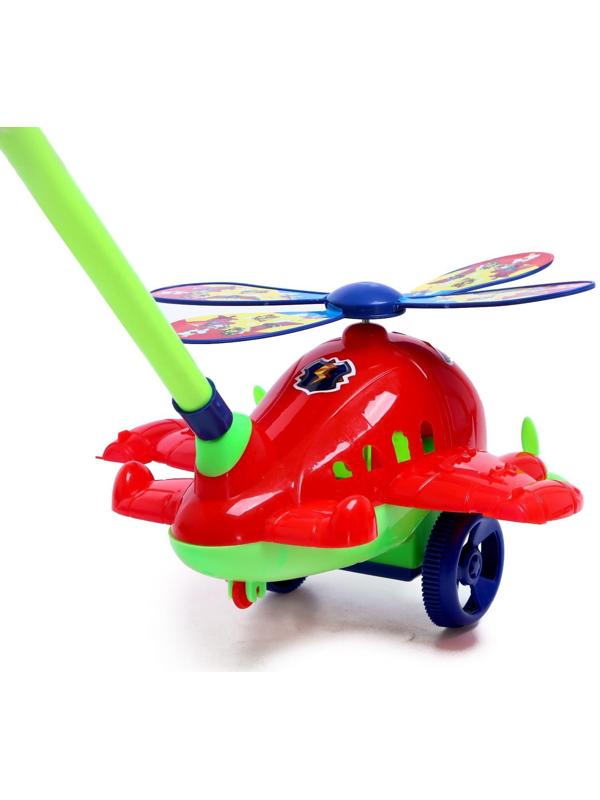 Каталка на палочке «Вертолёт», цвета МИКС