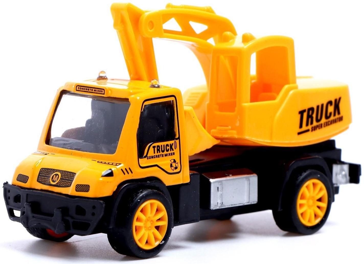 Набор металлических машин «Стройка», инерция, 3 штуки