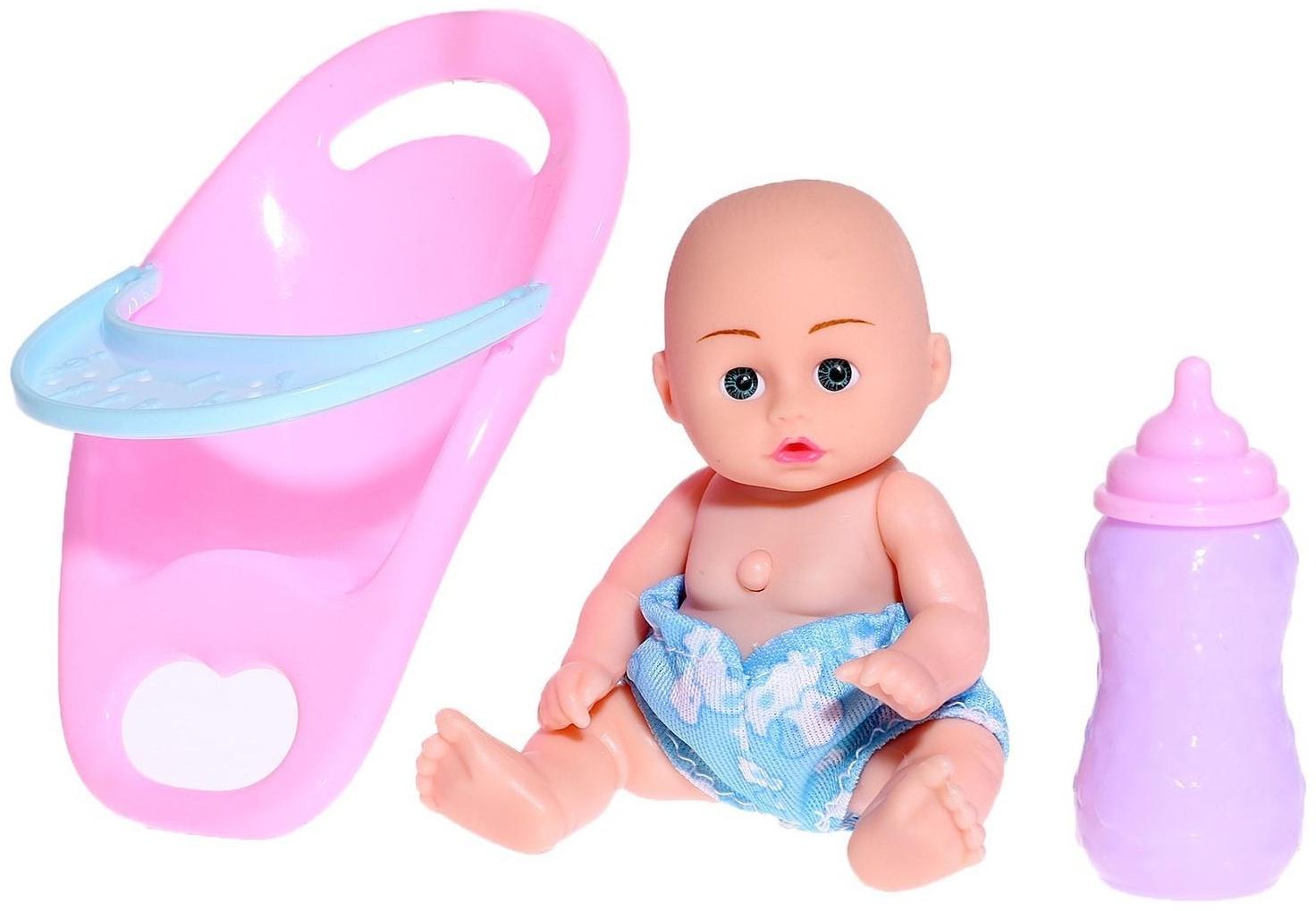 Пупс «Малыш» со звуком, в детском кресле, с аксессуаром