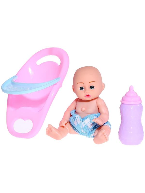 Пупс «Малыш» со звуком, в детском кресле, с аксессуаром
