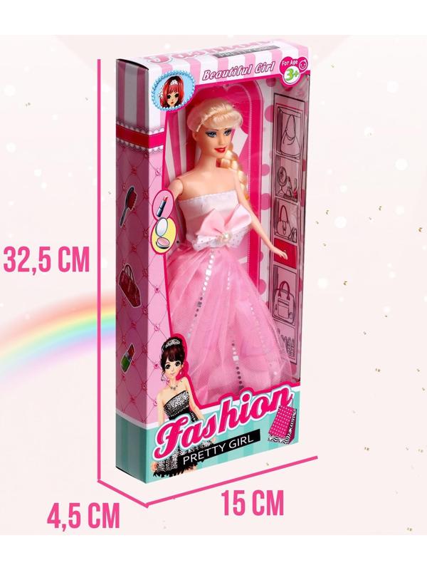 Кукла-модель «Лиза» в платье, МИКС