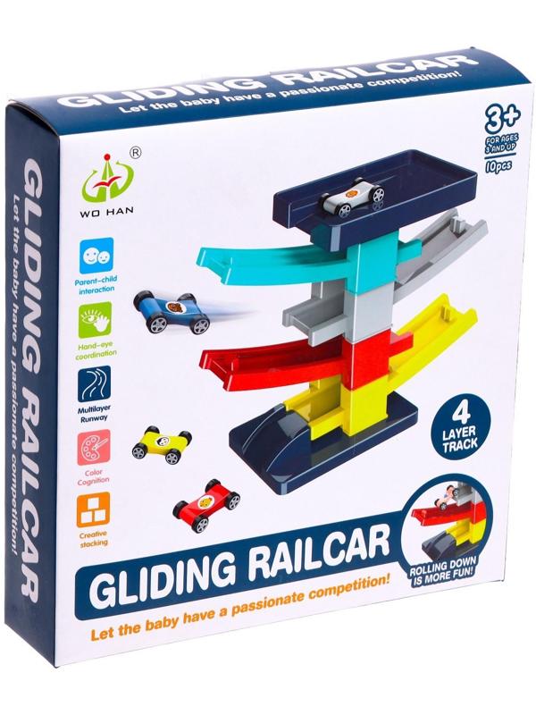 Автотрек «Гонки по склону» с 4 машинками