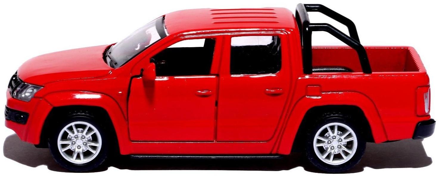 Машина металлическая «Тундра», открываются двери, 1:32, инерция, цвет красный
