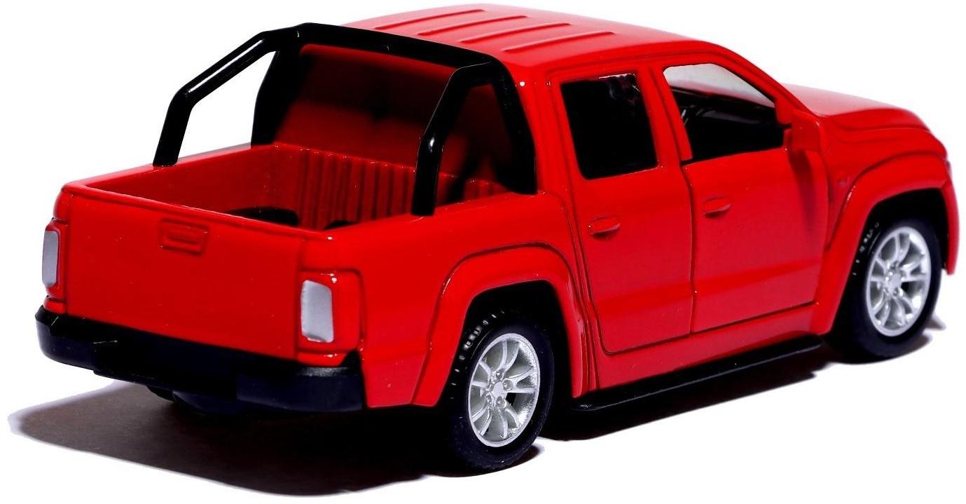 Машина металлическая «Тундра», открываются двери, 1:32, инерция, цвет красный