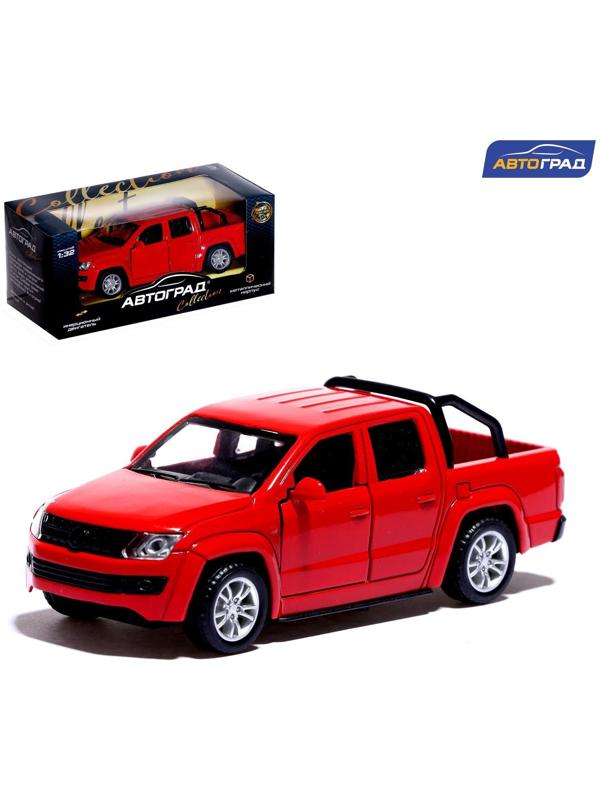 Машина металлическая «Тундра», открываются двери, 1:32, инерция, цвет красный