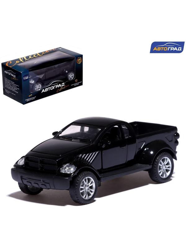 Машина металлическая «Раптор», открываются двери, 1:32, инерция, цвет чёрный