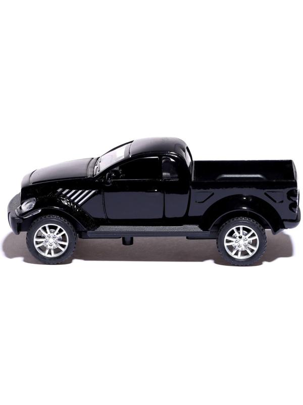 Машина металлическая «Раптор», открываются двери, 1:32, инерция, цвет чёрный