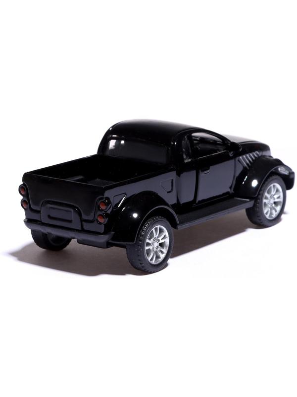 Машина металлическая «Раптор», открываются двери, 1:32, инерция, цвет чёрный