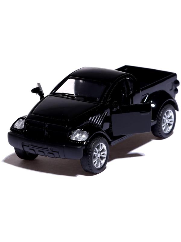 Машина металлическая «Раптор», открываются двери, 1:32, инерция, цвет чёрный