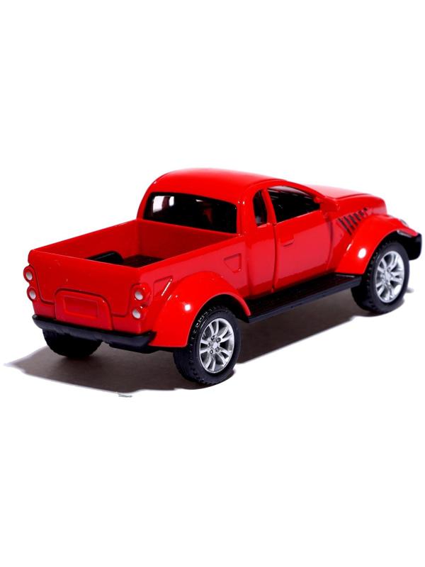 Машина металлическая «Раптор», открываются двери, 1:32, инерция, цвет красный