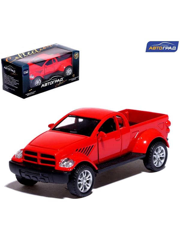 Машина металлическая «Раптор», открываются двери, 1:32, инерция, цвет красный