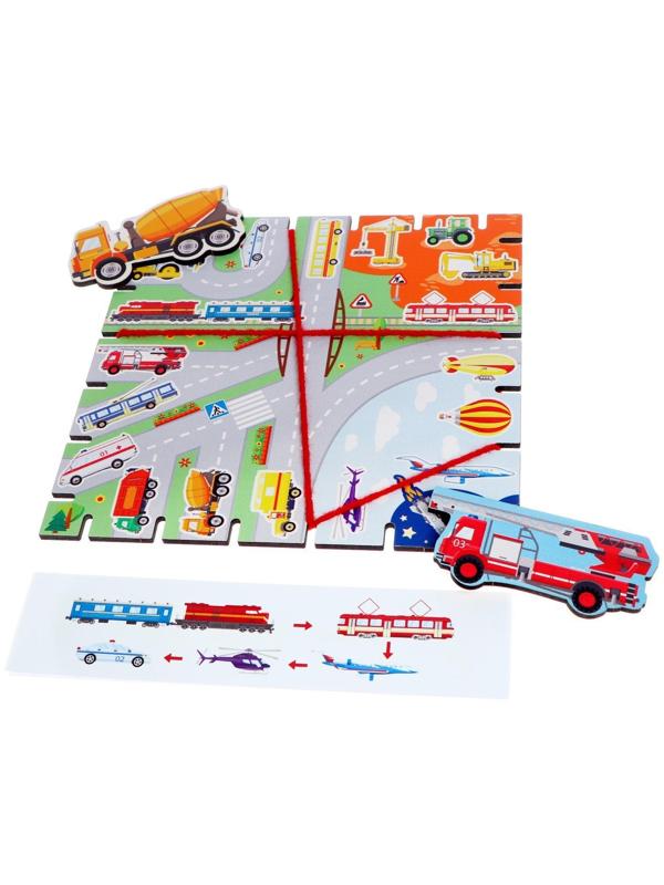 Геоборд с заданиями «Машинки»