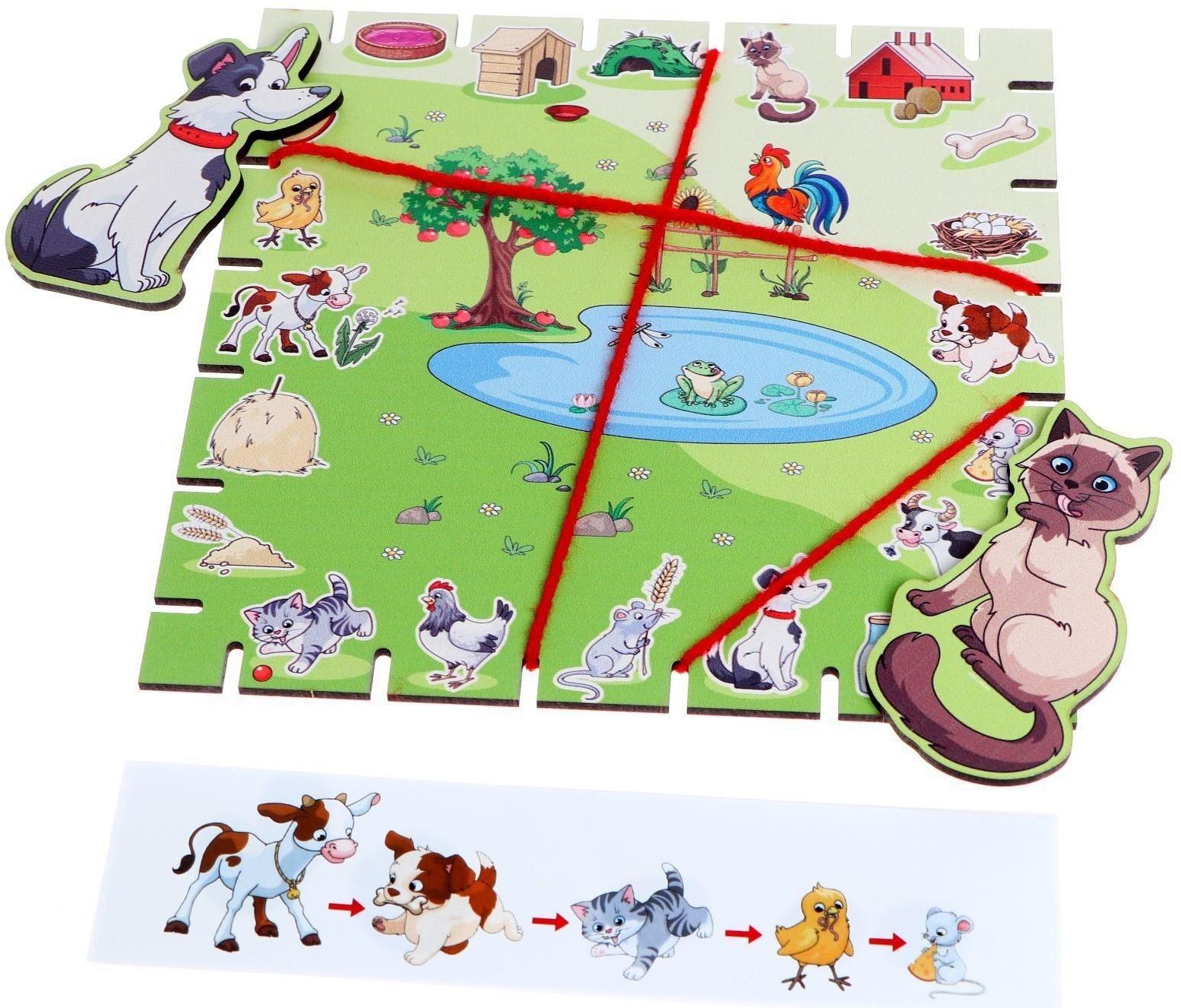 Геоборд с заданиями «Ферма»