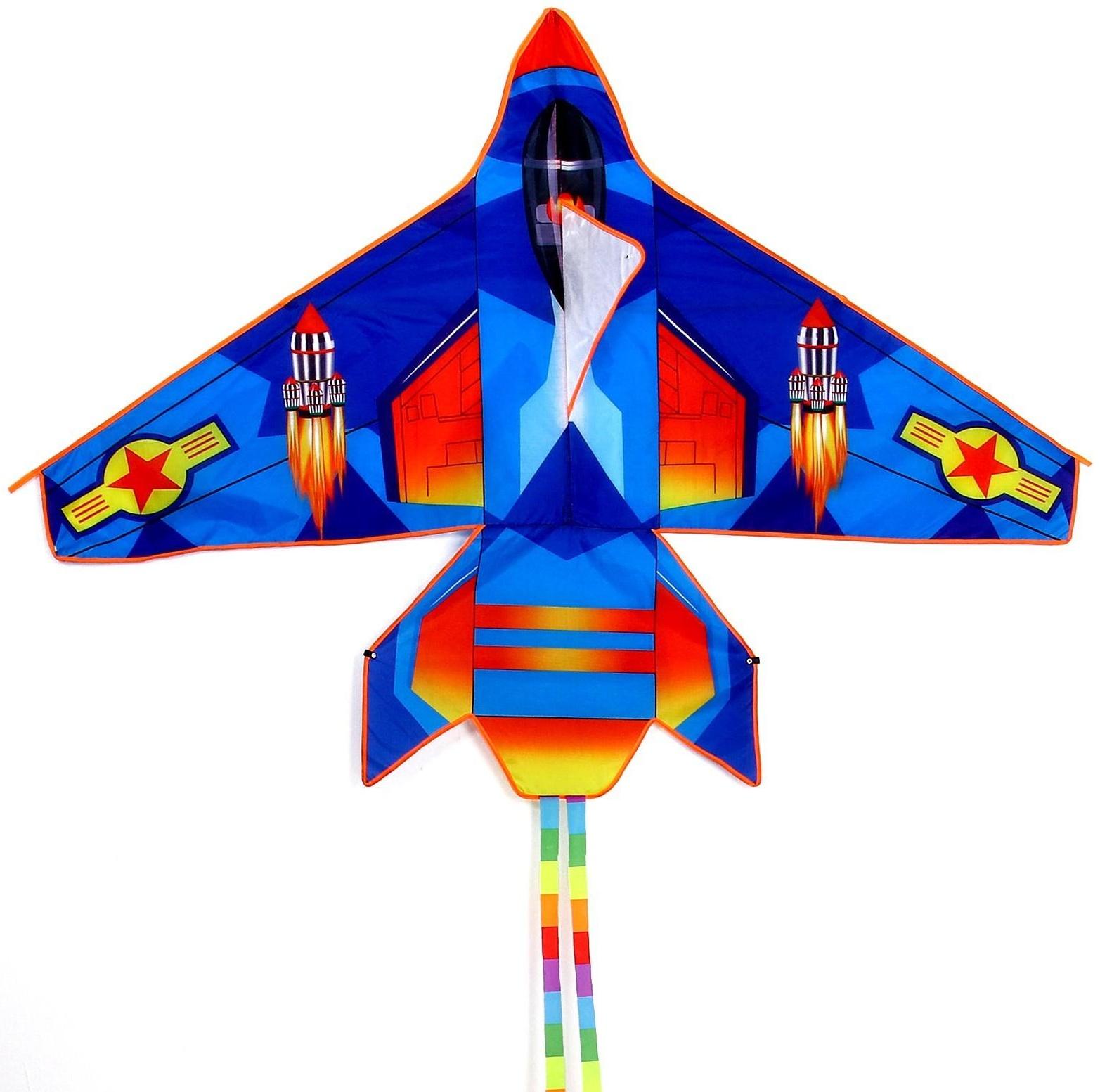 Воздушный змей «Самолёт», цвета МИКС