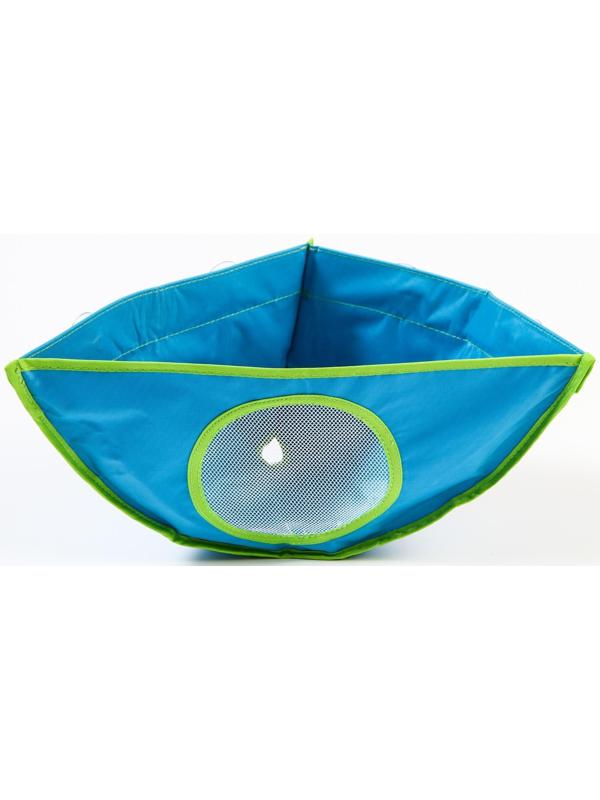 Сетка для хранения игрушек в ванной, цвет голубой