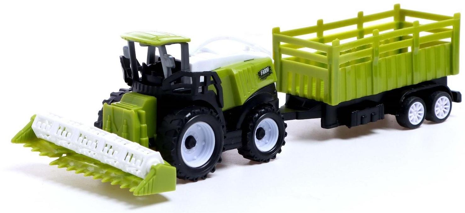 Комбайн инерционный «Фермер», с прицепом