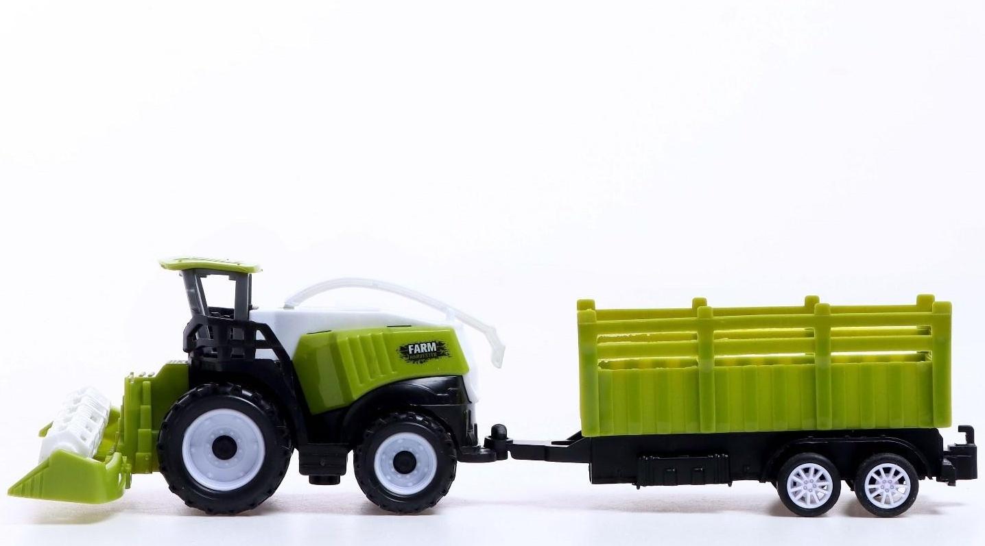 Комбайн инерционный «Фермер», с прицепом