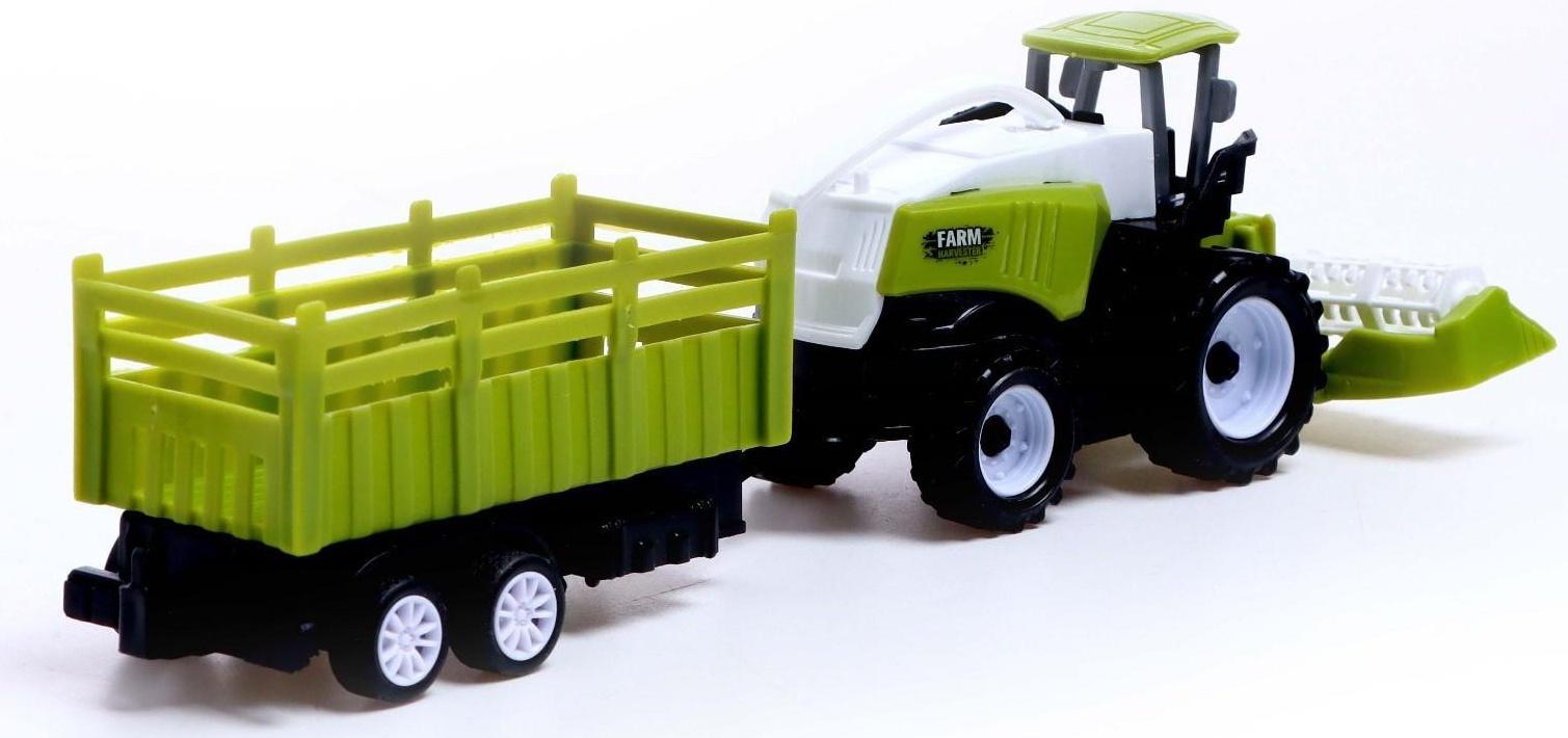 Комбайн инерционный «Фермер», с прицепом