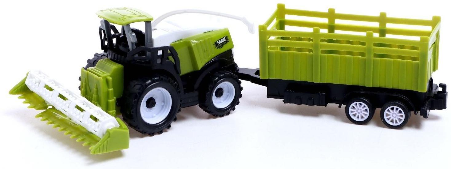 Комбайн инерционный «Фермер», с прицепом