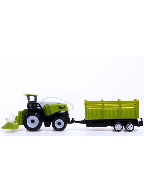 Комбайн инерционный «Фермер», с прицепом