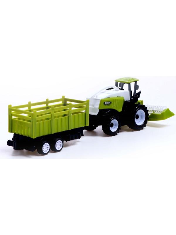 Комбайн инерционный «Фермер», с прицепом